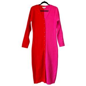 Nanette Lepore Buttoned Sweater Dress